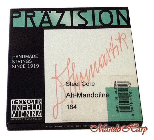 MandoHarp - Mandola Strings - Thomastik-Infeld 164 Pr�zision Alto Mandolin/Mandola Medium Flat-Wound C g d1 a1 tuning