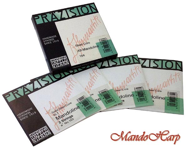 MandoHarp - Mandola Strings - Thomastik-Infeld 164 Pr�zision Alto Mandolin/Mandola Medium Flat-Wound C g d1 a1 tuning