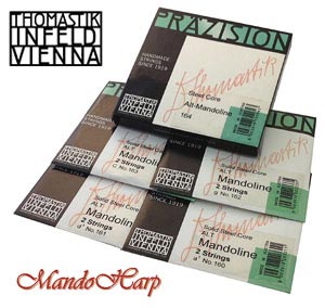 MandoHarp - Thomastik-Infeld 164 Präzision Alto Mandolin/Mandola C g d1 a1 Medium Flat-Wound
