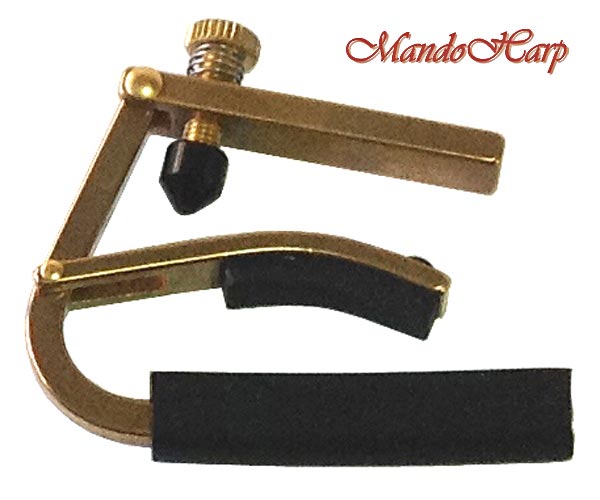 MandoHarp - Shubb Original Capo - C1b for Steel String Guitar - Brass