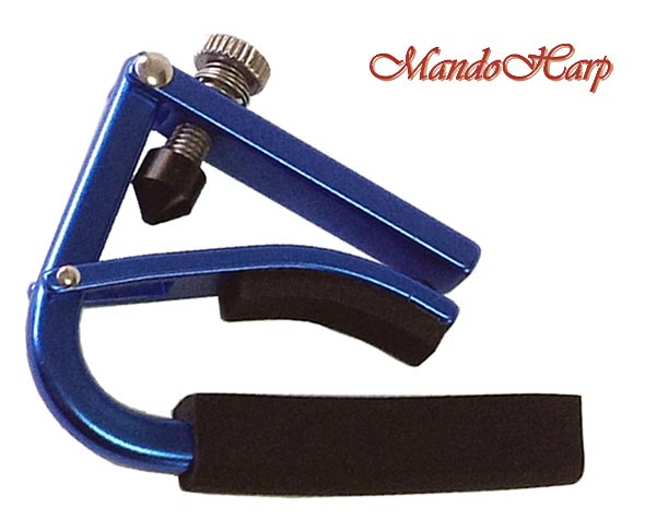 MandoHarp - Shubb Lite Capo - L1 for Steel String Guitar - Blue