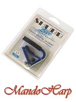 MandoHarp - Shubb Lite Capo - L1 for Steel String Guitar - Blue