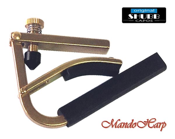 MandoHarp - Shubb Original Capo - C2b for Nylon String Guitar - Brass