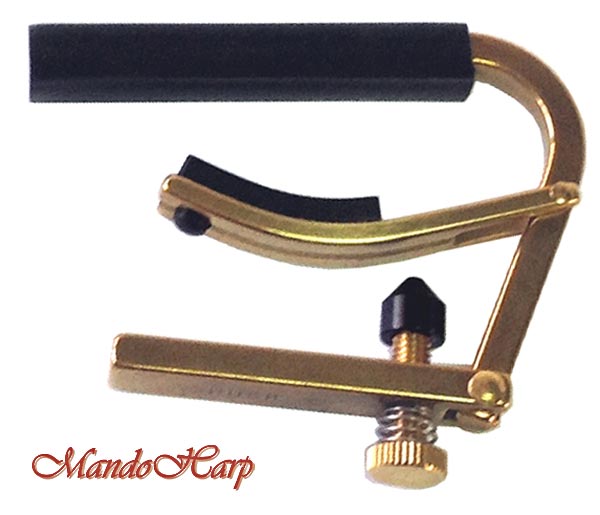 MandoHarp - Shubb Original Capo - C2b for Nylon String Guitar - Brass