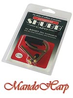 MandoHarp - Shubb Original Capo - C5b for Banjo, Mandolin, Bouzouki - Brass