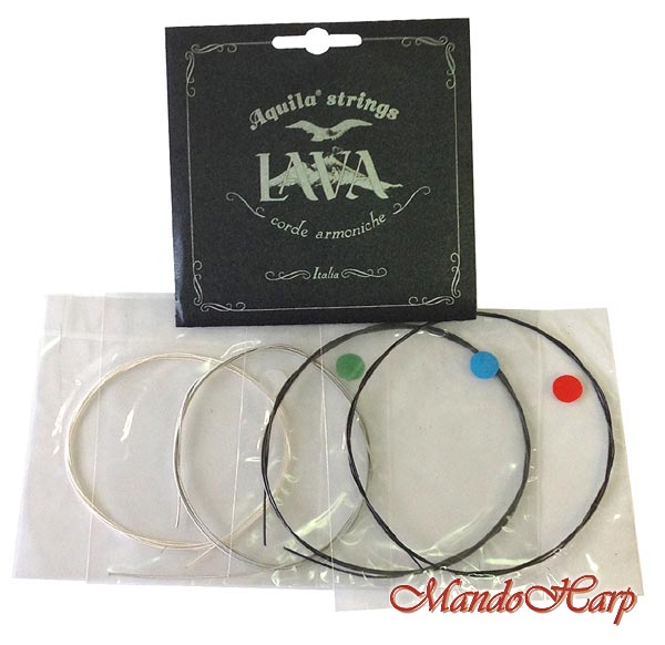 MandoHarp - Ukulele Strings - Aquila 21U Baritone, DGBE, Low D, Wound D and G, 2 x New Nylgut&reg;