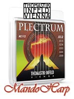 MandoHarp - Thomastik-Infeld AC112 Plectrum Acoustic Guitar Strings - Med Light 0.012-0.059