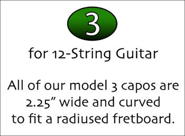 MandoHarp - Shubb Capo Noir - C3k for 12-String Guitar - Black Chrome