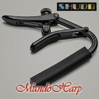MandoHarp - Shubb Capo Noir - C3k for 12-String Guitar - Black Chrome