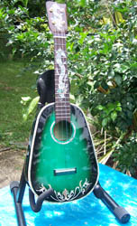 MandoHarp - 'Green Dragons' Concert Ukulele