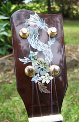 MandoHarp - 'Green Dragons' Concert Ukulele