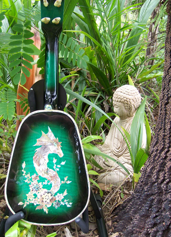MandoHarp - 'Green Dragons' Concert Ukulele